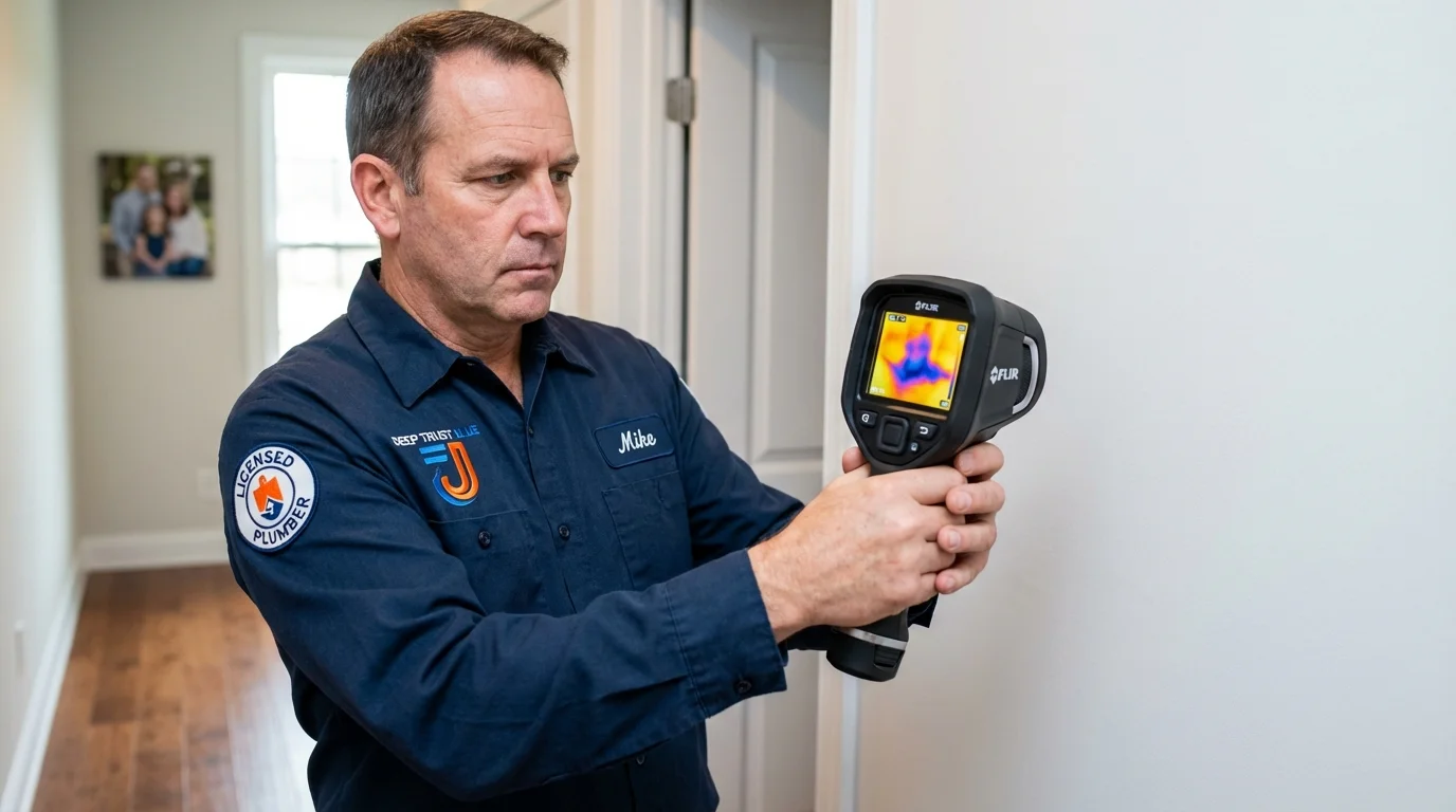 Thermal imaging leak detection by Johns Plumbing LLC in Pender